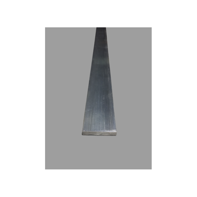 Profilé aluminium plat 50x10 - fente de 6 mm
