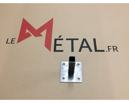 Platine à pied emboitable 25x25x2 en lots