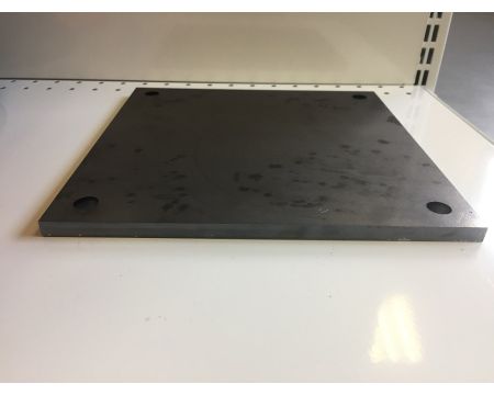 Platine carrée percée 250x250x10 en lots