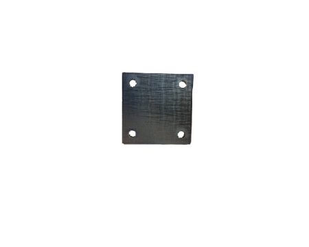 Platine carrée percée 100x100x10 en lots
