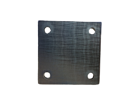 Platine carrée percée 200x200x10 en lots