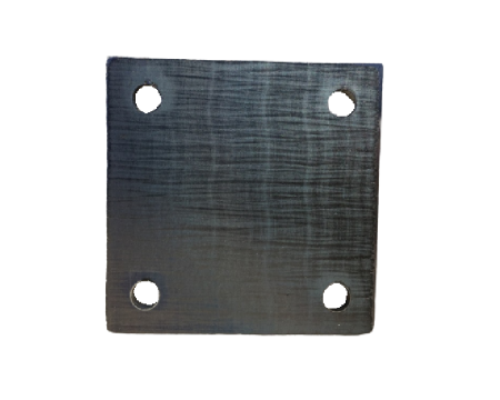 Platine carrée percée 250x250x10 en lots