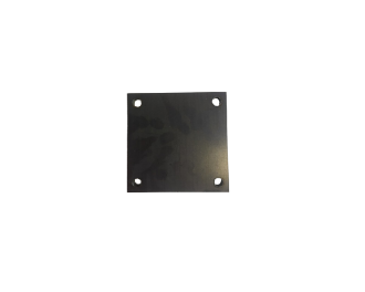 Platine carrée percée 150x150x10