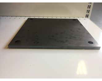 Platine carrée percée 250x250x10