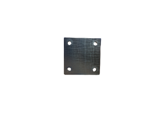 Platine carrée percée 100x100x10